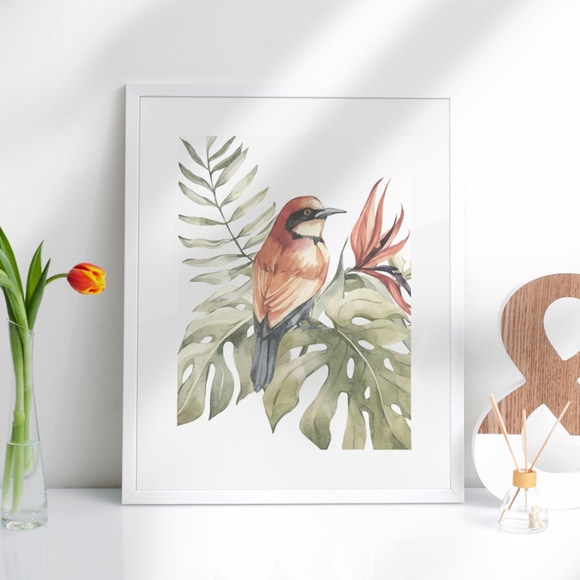 Bee-Eater Bird Watercolor Illustration Wall Art Print Poster Unframed - Picture 7 of 17